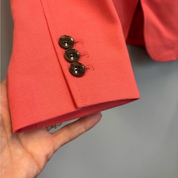 NWOT Talbots size 6 Coral Blazer jacket Wool Blend Stretch - Picture 7 of 12